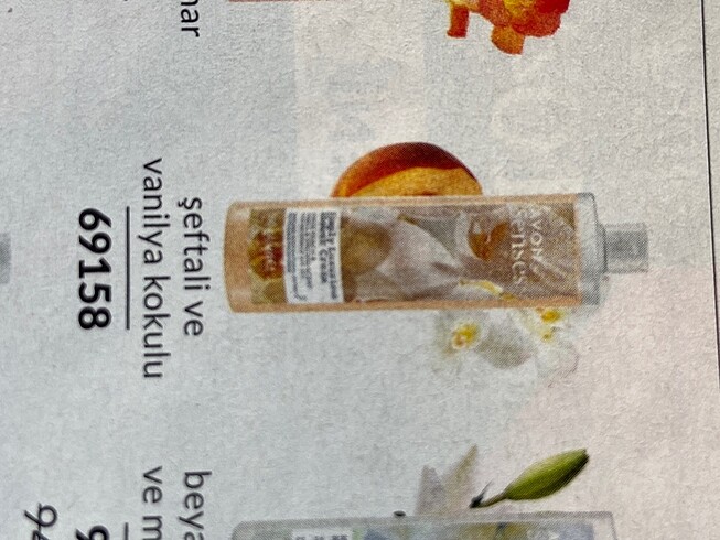 Avon Şeftali ve vanilya kokulu duş jeli