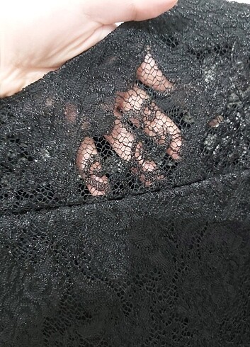 xl Beden siyah Renk Dantelli abiye elbise