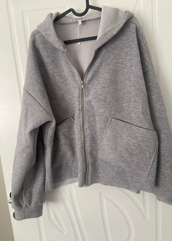 Koton Gri Fermuarlı Kadın Sweatshirt