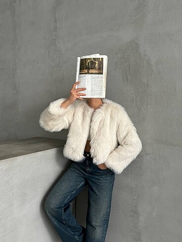 Crop Peluş Kürk