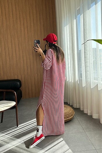 Massimo Dutti Massimo Dutti Gömlek Triko Elbise