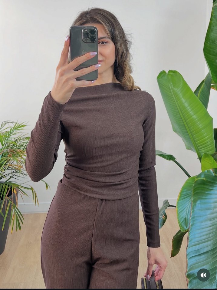 Kahverengi Elegant Takım - Görsel 4