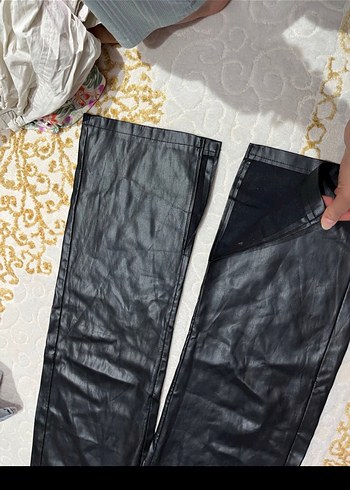 Bershka deri pantolon - Görsel 2