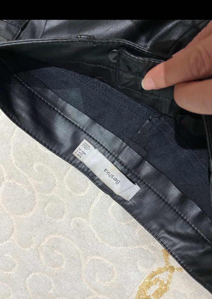 Bershka deri pantolon - Görsel 3