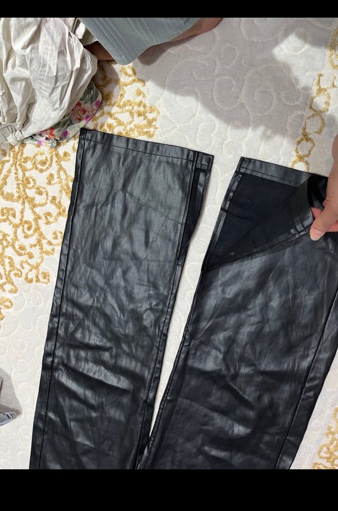 Bershka deri pantolon - Görsel 2