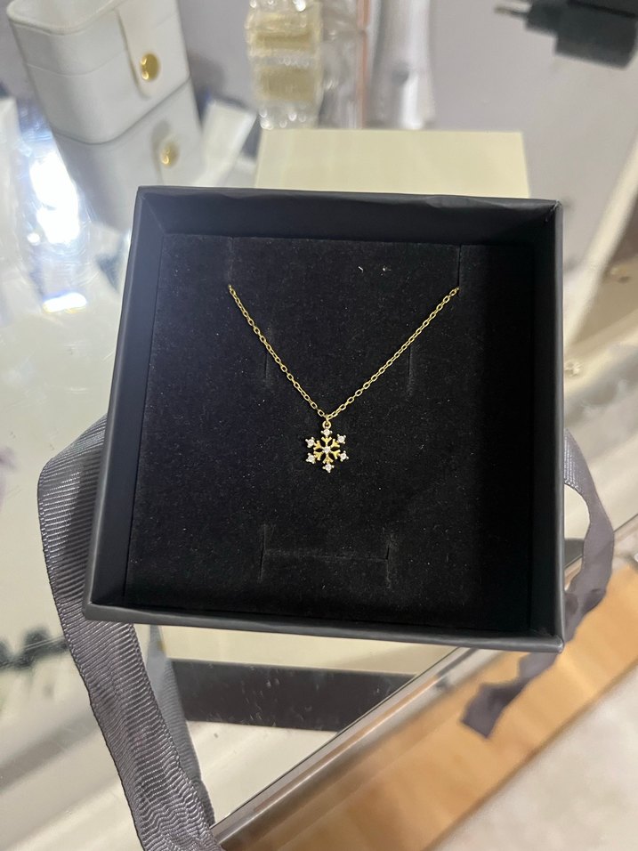 İşlemeli Uzun Zincir Detaylı Altın Kolye - Görsel 2