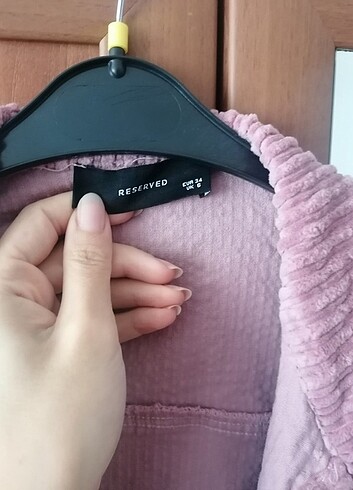 xs Beden Pembe kadife ceket