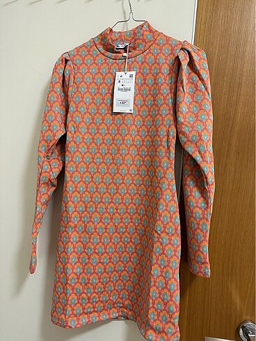 Zara Zara Desenli Elbise