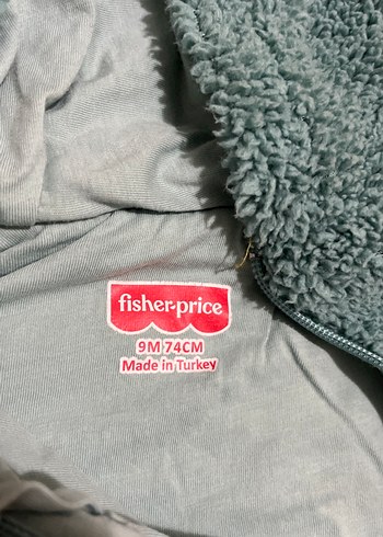 Turkuaz Nakışlı Erkek Bebek Polar Tulumu - Görsel 3