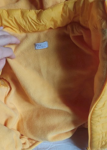 Sarı 2 yaş çocuk montu - Görsel 4