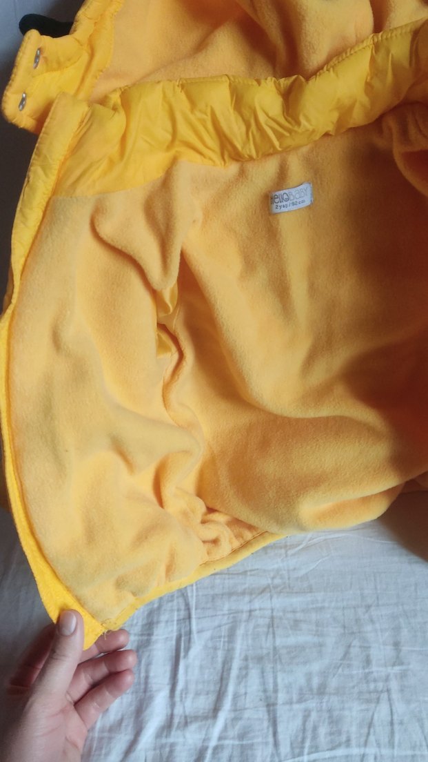 Sarı 2 yaş çocuk montu - Görsel 3