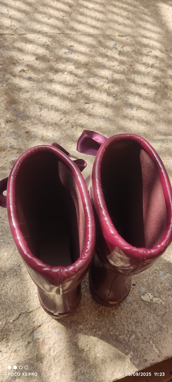 İgor Mürdüm Kız Çocuk Çizme Fiyonk Detaylı - Görsel 3