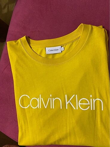 xs Beden sarı Renk Calvin Klein Tişört