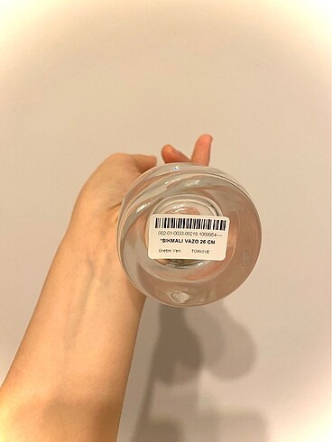 Beden Paşabahçe Sıkmalı Vazo El Yapımı 26 cm