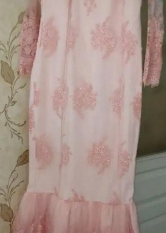 Düğün elbise. nişan elbisesi. Abiye elbise. Beden 38-40 uyumlu.  - Görsel 2