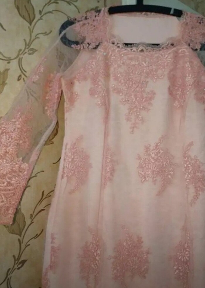 Düğün elbise. nişan elbisesi. Abiye elbise. Beden 38-40 uyumlu.  - Görsel 4