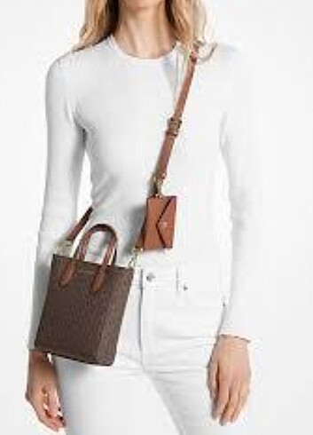 Michael Kors Vincent Logolu Saffiano. Orijinal - Görsel 11