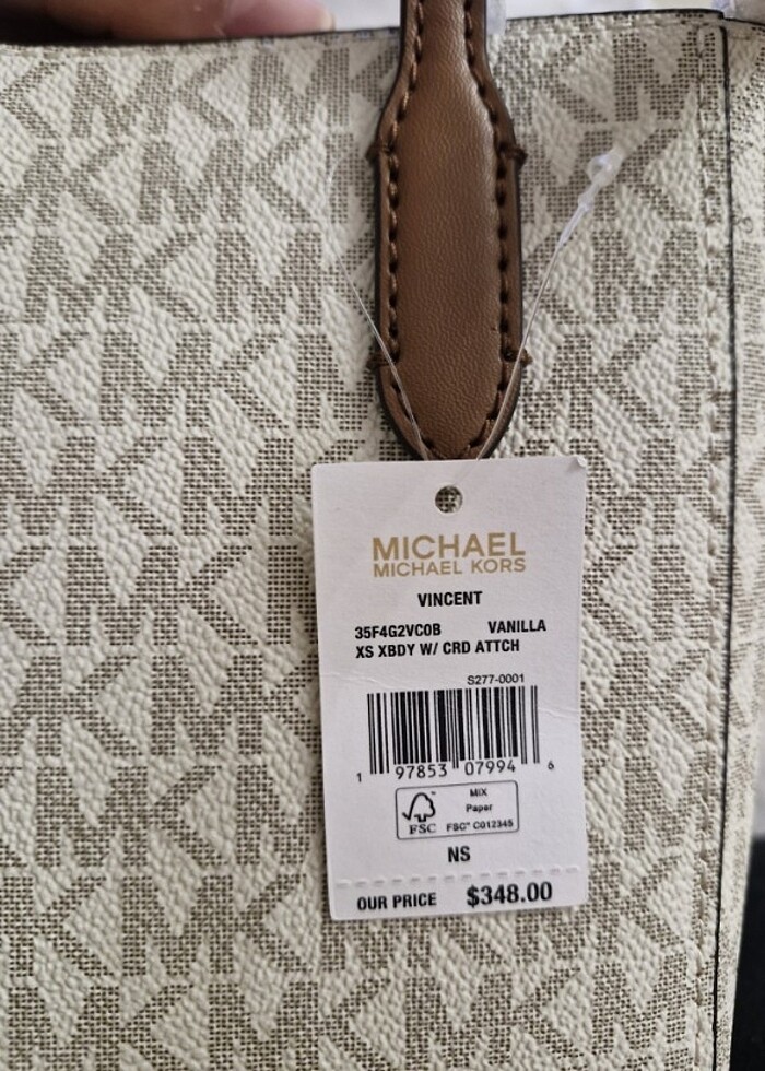 Michael Kors Vincent Logolu Saffiano. Orijinal - Görsel 4