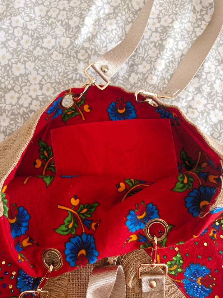 El yapimi dikiş çantası,  #Çanta #ozeldikim - Görsel 4