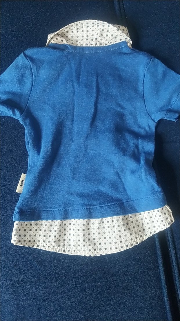 Mavi Erkek Bebek Kısa Kollu Takım - Görsel 5