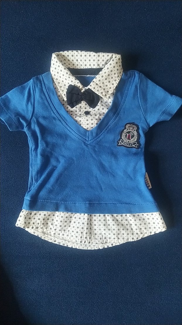 Mavi Erkek Bebek Kısa Kollu Takım - Görsel 2