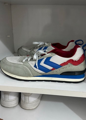 Hummel Beyaz ve Mavi Kadın Spor Ayakkabı