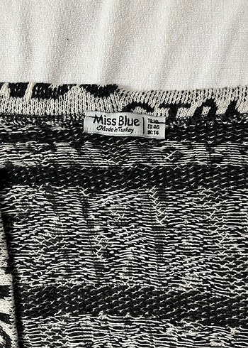 Miss Blue Gri Uzun Örme Kadın Hırka - Görsel 2