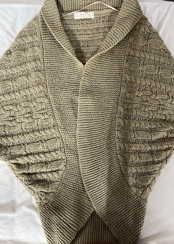 ZARAKNİT Desenli Kahverengi Örgü Kadın Hırka - Görsel 3