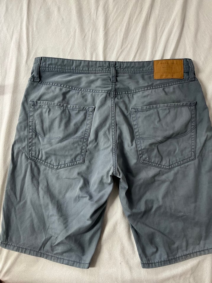 Jack & Jones Gri Denim Erkek Midi Şort - Görsel 3