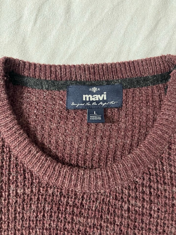 Mavi Vintage Erkek Kazak - Görsel 2