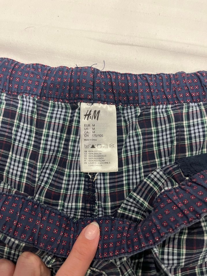H&M Gri Ekose Rahat Pijama Altı - Görsel 2