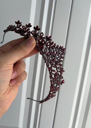 Bordo Parlak Gotik Taç - Görsel 5