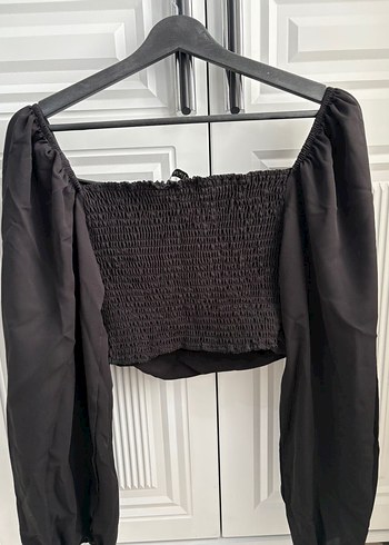 Düğmeli Siyah Gotik Kadın Bluz - Görsel 5