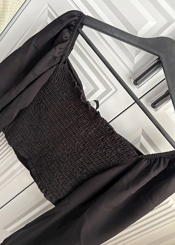 Düğmeli Siyah Gotik Kadın Bluz - Görsel 6