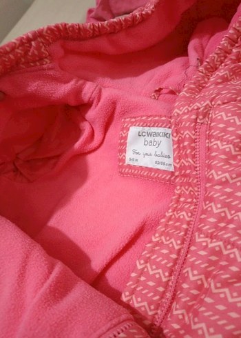 Pembe Kapüşonlu Bebek Astronot Kış Tulumu - Görsel 5