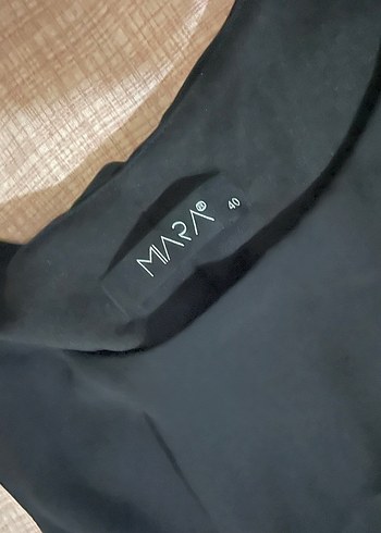 Siyah Drapeli bisiklet Yaka Midi Elbise - Görsel 2