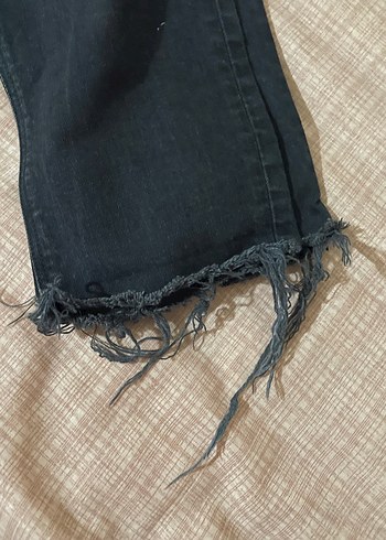 Siyah Kadın Normal Kesim Kot Pantolon - Görsel 3