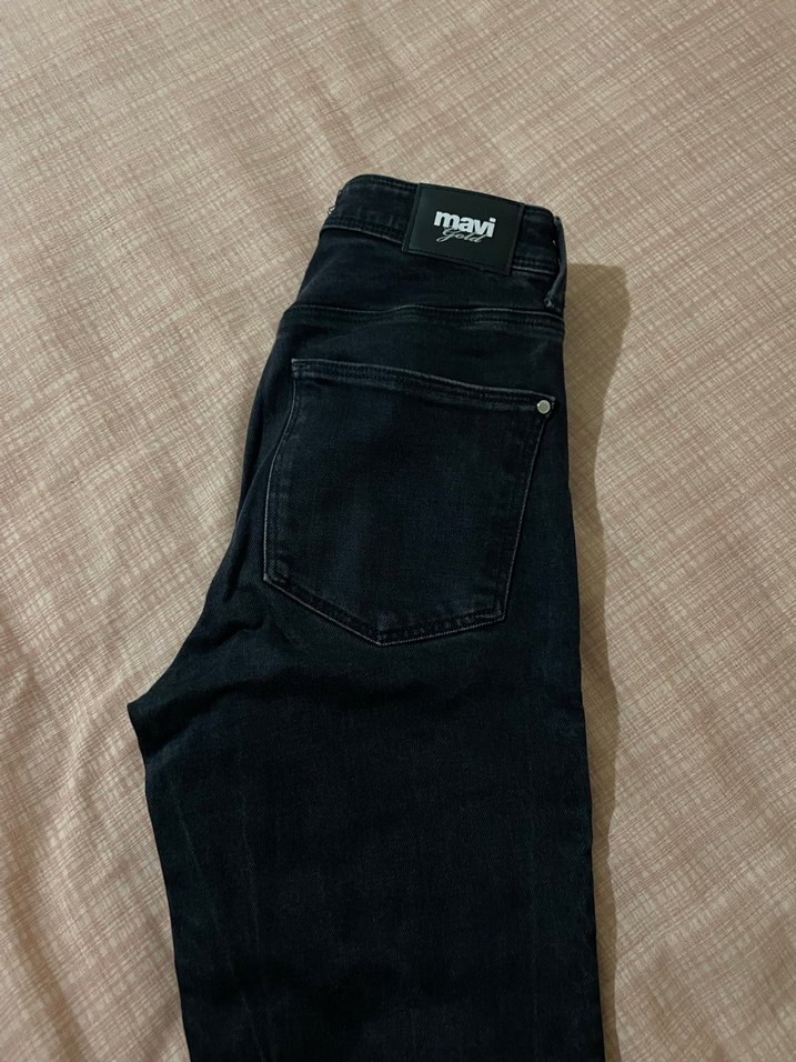 Siyah Kadın Normal Kesim Kot Pantolon - Görsel 2