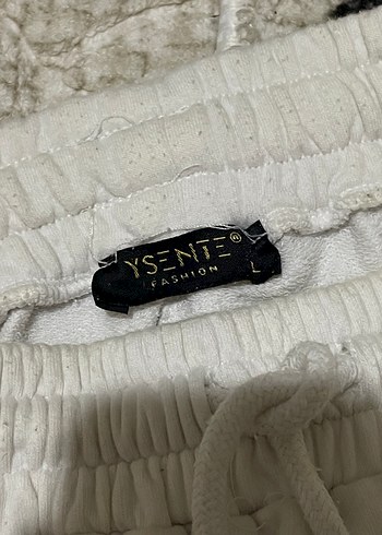 Beyaz Kadın Pamuklu Rahat Kesim Eşofman - Görsel 2