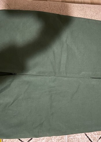 Drapeli Haki Midi Kalem Etek - Görsel 2