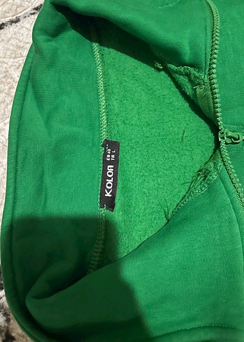 Yeşil Fermuarlı Kadın Sweatshirt - Görsel 2