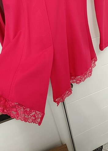 40 Beden pembe Renk Blazer Fuşya ceket
