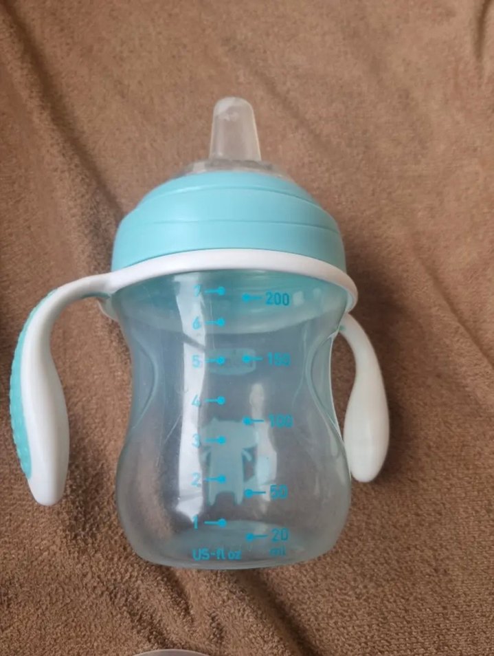 Mavi Kulplu Bebek Biberonu - Görsel 2