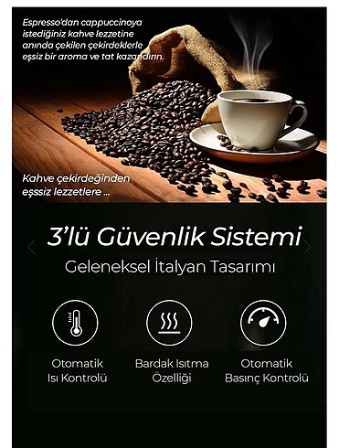  Beden Kahve Makinesi Sıfır Filtre Espresso