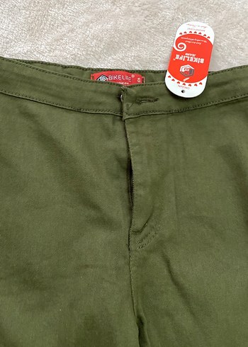 Koton Kadın Haki Pamuklu Regular Fit Kumaş Pantolon