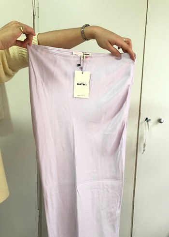 Pembe Midi Hamile Eteği - Görsel 3