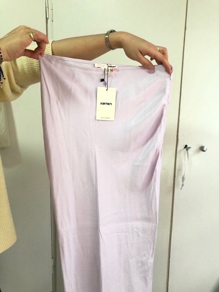 Pembe Midi Hamile Eteği - Görsel 3