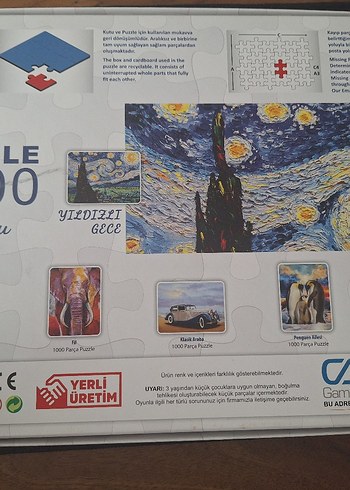 Yıldızlı Gece Yapboz Bin Parça - Görsel 2