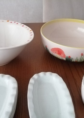 Pastel Renkli Çağdaş Beyaz Sofra Takımı - Görsel 8