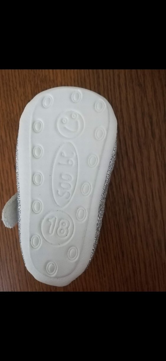 Kız Çocuk Beyaz Velcro Bantlı Babet - Görsel 4